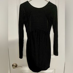 Velvet Striped Dress